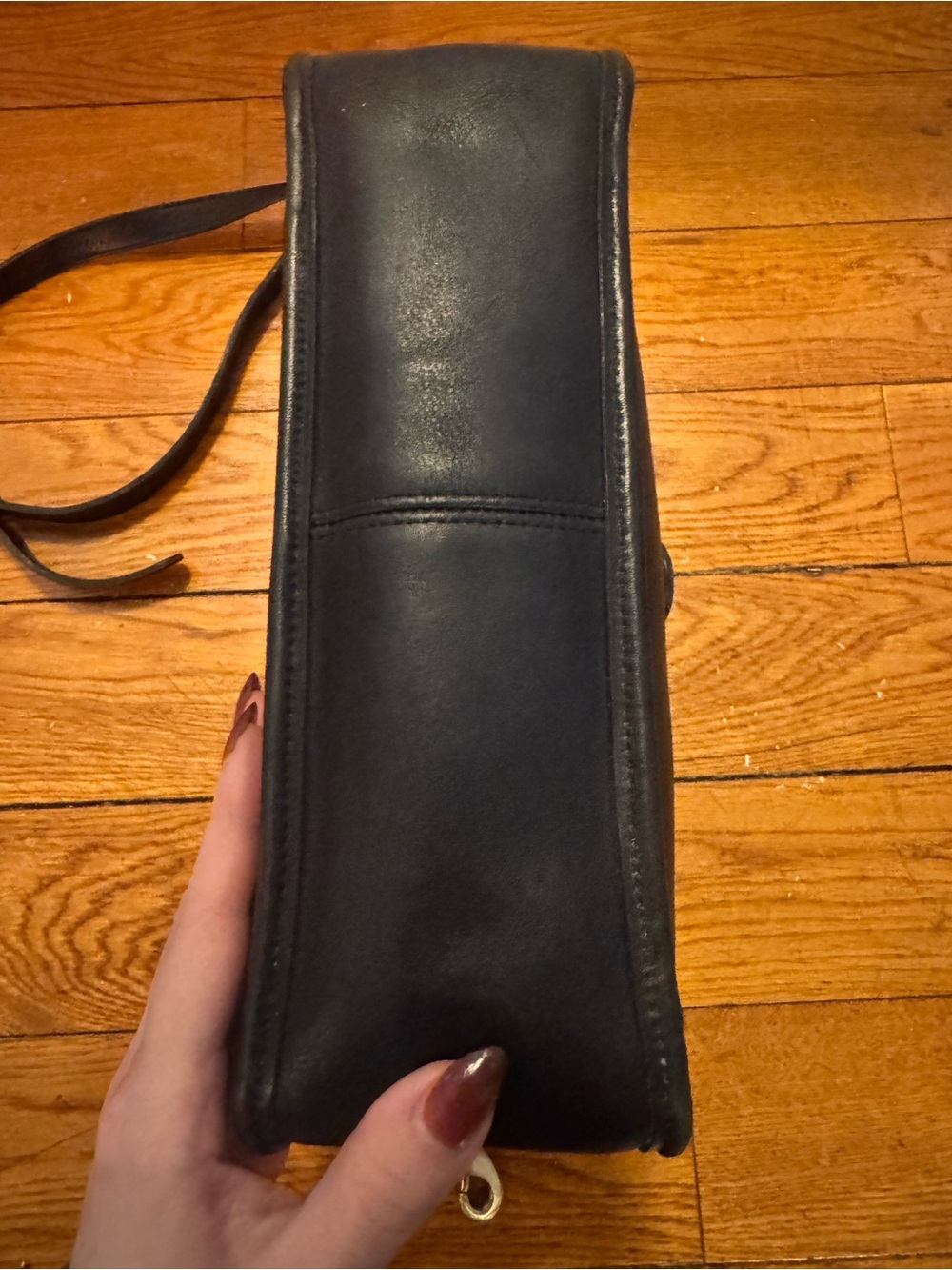 Vintage Coach Willis Crossbody Bag Black 9927 USA made - Picture 7 of 9